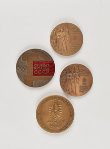 Lot #3214  Russian Olympics 1972, 1992, and 1996 Set of (4) Team Medals - Image 1