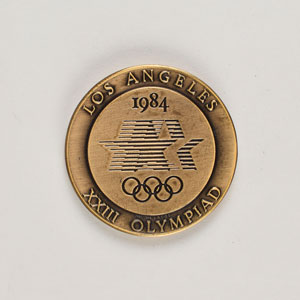 Lot #3164  Los Angeles 1984 Summer Olympics Pair of Judge and Volunteer Medals - Image 4
