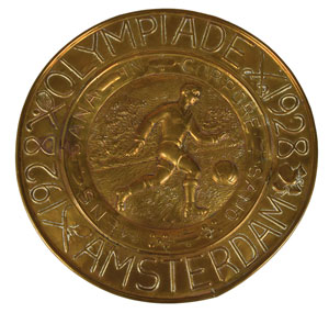 Lot #3059  Amsterdam 1928 Summer Olympics Bronze Plaque - Image 1