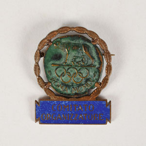 Lot #3127  Rome 1960 Summer Olympics Committee Badge - Image 1