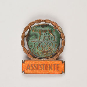 Lot #3129  Rome 1960 Summer Olympics Pair of Badges - Image 3