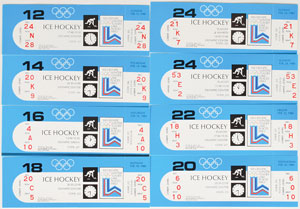 Lot #3153  Lake Placid 1980 Winter Olympics Collection of (26) Unused Tickets - Image 1