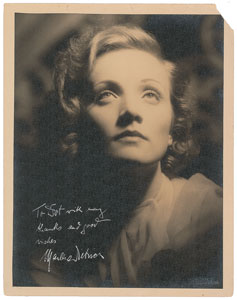 Lot #854 Marlene Dietrich