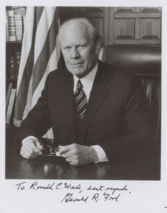 Lot #268 Gerald Ford - Image 1
