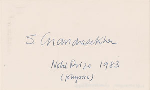 Lot #374 Subrahmanyan Chandrasekhar - Image 1