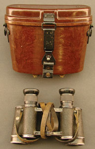 Lot #89  German Binoculars and Bakelite Case - Image 1