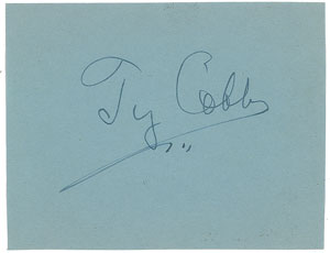 Lot #904 Ty Cobb - Image 1