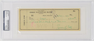 Lot #905 Ty Cobb - Image 1