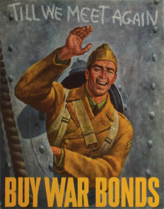 Lot #159  WWII 'Till We Meet Again' War Bonds Poster - Image 1