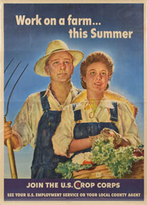 Lot #148  WWII 'Crop Corps' Poster - Image 1