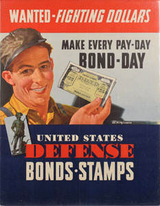 Lot #392  WWII War Bonds Posters - Image 4