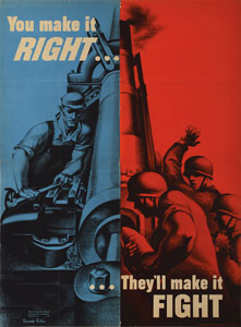 Lot #160  WWII 'You Make It Right' Poster - Image 1