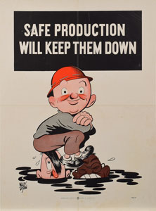 Lot #389  WWII 'Safety' Posters - Image 1