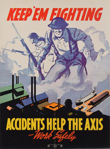 Lot #389  WWII 'Safety' Posters - Image 2