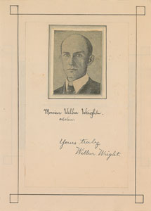 Lot #440 Wilbur Wright - Image 1