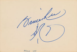 Lot #870 Bruce Lee Signature - Image 1