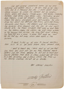 Lot #4060 Woody Guthrie Autograph Letter Signed - Image 3