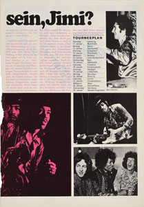 Lot #4102 Jimi Hendrix Experience Signed Magazine Photographs - Image 2