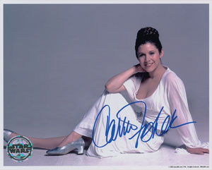 Lot #4425 Carrie Fisher Signed Photograph - Image 1