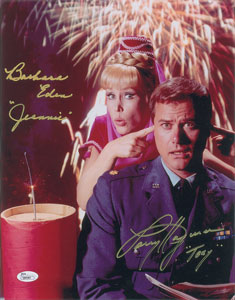 Lot #4405  I Dream of Jeannie Oversized Signed Photograph - Image 1