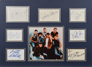 Lot #4471 The Outsiders Cast Signature Display - Image 1