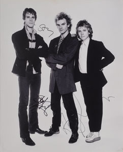 Lot #4186 The Police Oversized Signed Photograph - Image 1