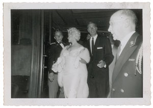 Lot #4314 Marilyn Monroe Set of (3) Vintage Candid Photographs With Arthur Miller - Image 1