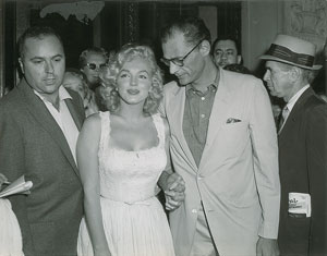 Lot #4307 Marilyn Monroe Pair of Oversized Photographs With Arthur Miller - Image 1