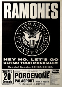 Lot #2419  Ramones Palace Port Italy Poster - Image 1