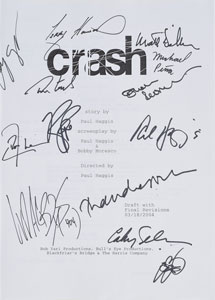 Lot #4457  Crash Cast-Signed Script - Image 1