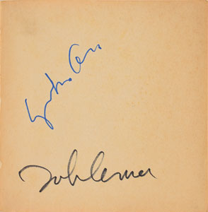 Lot #4032 John Lennon and Yoko Ono Signed Book - Image 1