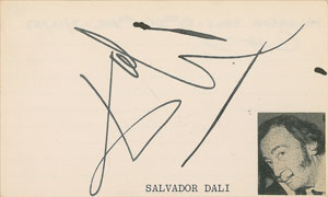 Lot #4533 Salvador Dali Signature - Image 1