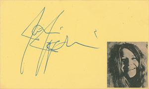 Lot #4111 Janis Joplin Signature - Image 1