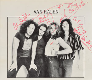 Lot #4211  Van Halen Signed Photograph - Image 1
