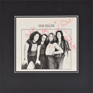 Lot #4211  Van Halen Signed Photograph - Image 2