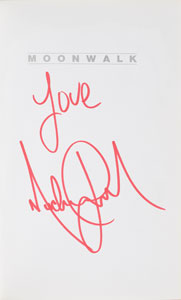 Lot #4251 Michael Jackson Signed Book - Image 1