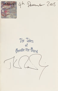 Lot #4448 J. K. Rowling Signed 'The Tales of Beedle the Bard' Deluxe Edition Book - Image 1