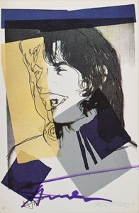 Lot #4544 Andy Warhol Set of (10) Signed Mick Jagger Postcard Photographs - Image 6