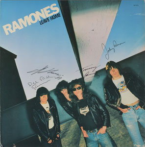 Lot #4236  Ramones Signed 'Leave Home' and 'Sheena is a Pink Rocker' Albums - Image 1