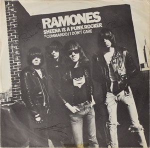 Lot #4236  Ramones Signed 'Leave Home' and 'Sheena is a Pink Rocker' Albums - Image 2