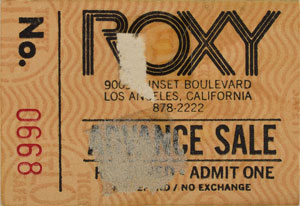 Lot #2427  Ramones Set of (8) Circa 1970s Tickets, Programs, and Handbills - Image 4
