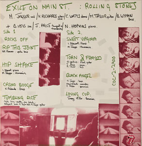 Lot #4075  Rolling Stones Signed 'Exile on Main Street' Album - Image 4