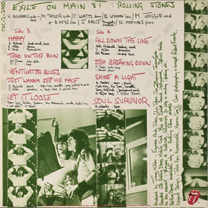 Lot #4075  Rolling Stones Signed 'Exile on Main Street' Album - Image 5