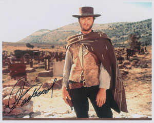 Lot #4342 Clint Eastwood Signed Photograph - Image 1