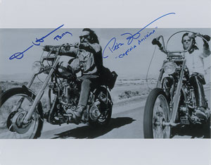 Lot #4343  Easy Rider Signed Photograph - Image 1