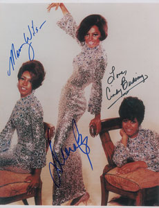 Lot #4149 The Supremes Oversized Signed Photograph - Image 1