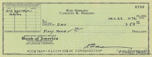 Lot #4413  Twilight Zone: Rod Serling Signed Check - Image 1