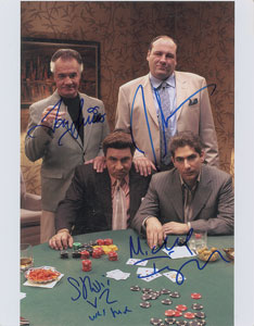 Lot #4474 The Sopranos Oversized Signed Photograph - Image 1