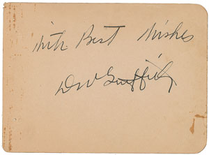 Lot #4353 D. W. Griffith Signature
