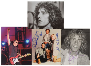 Lot #4120 The Who Set of (4) Signed Photographs